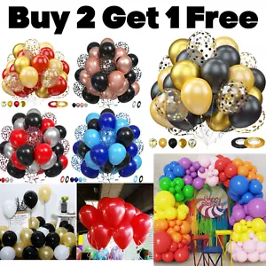 Ballons Latex Helium 10-200 Stck. Einfach 5"" 10"" 12"" Ballon GEBURTSTAG Party Dekor - Bild 1 von 16