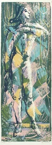 ANN COCHRAN Colección C1950 Firmada Edición Limitada Serigrafía Bailarín Masculino ARLEQUÍN, Ballet - Imagen 1 de 1