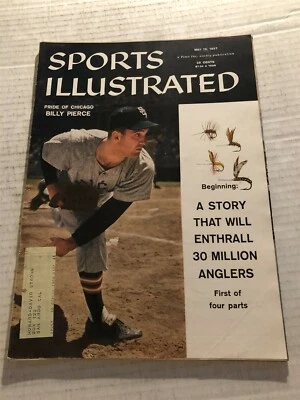 1957 Sports Illustrated CHICAGO White Sox BILLY PIERCE Pride Of Chicago FLY FISH - Image 1 of 2