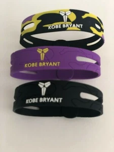 Basketball Bracelet KOBE BRYANT Silicon Wristband Strap NBA Sports Fans - Picture 1 of 9