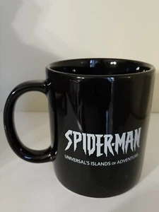 SPIDERMAN UNIVERSALE ISLANDS OF ADVENTURE TAZZA DA CAFFÈ GRANDE NERA DC COMICS - Foto 1 di 3