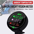 Motorcycle Digital Water Temperature Indicator with USB Charge and Volt Display