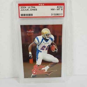 JULIUS JONES 2004 Fleer Ultra ROOKIE Card #232 PSA 8 NM MT Cowboys