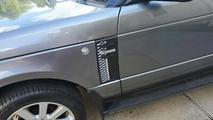 MIT BLACK & SILVER SIDE VENT GRILLE L322 HIST LIMTED MODEL WITH MK 2006-2012 - Foto 1 di 8