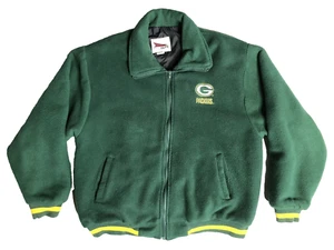 Vintage Green Bay Packers Pro Elite dicke Fleece gesteppte gefütterte Jacke XL Made in USA - Bild 1 von 10