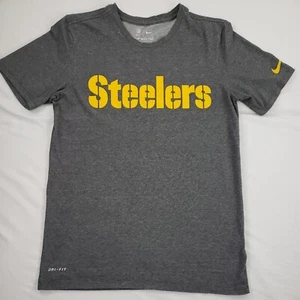 Nike Pittsburg Steelers Shirt Small Gray Short Sleeve NFL T Shirt Tee - Picture 1 of 9