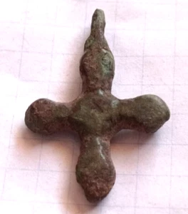 Antique Russian IX-XI century Old Cross Crucifix Medieval 9-11 pre-Mongolian - Picture 1 of 4