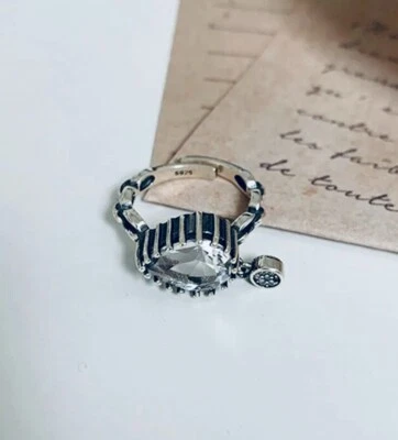 925 Silver Ring, Adjustable Thumb Ring, Dangle Ring, Statement Ring, Boho Ring - Image 1 of 4