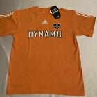 Houston Dynamo T-Shirt Jersey Adidas Mens Medium Orange Barrett New NWT 👀🔥