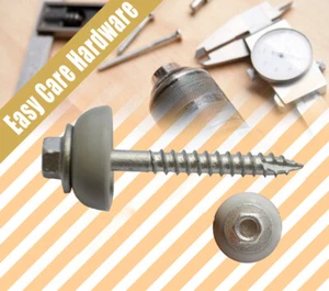 Roofing Laserlite SCREW Polycarbonate TYPE 17 12g x 50 mm GALVANISED Timber PVC. - Picture 1 of 7