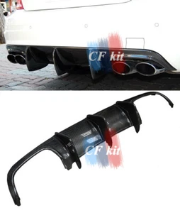 For Mercedes Benz W204 C63 AMG 2008-2011 Carbon Fiber Rear Bumper Diffuser Lip - Picture 1 of 12