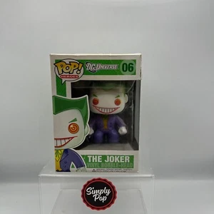 Funko Pop The Joker Bobble-Head #06 DC Universe Rare Vaulted Purple Suit - Damag - Picture 1 of 8