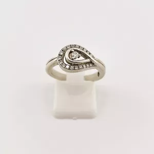 Vintage 925 Genuine Qtr Carat Diamon Ring Size 6 - Picture 1 of 8