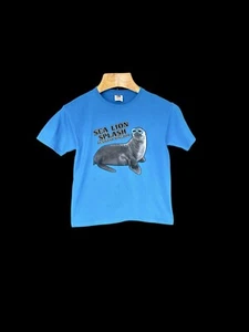 Sea Lion Splash Vintage Kentucky Tshirt Blue Youth Womens - Picture 1 of 7
