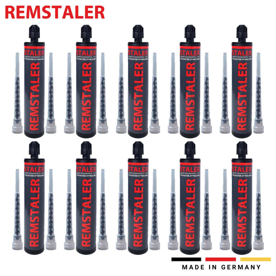10x Verbundmörtel / Injektionsmörtel / Montagemörtel 300ml - inkl. 20 Mischer - Bild 1 von 4