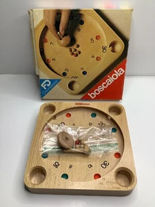 Roulette Vintage Tirolese In Legno Boscaiola Decrestina Made In Italy Wood Game - Afbeelding 1 van 9