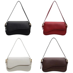 Simple Crossbody Bag for Women PU Leather Shoulder Bag Autumn Winter Saddles Bag - Picture 1 of 12