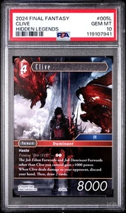 Final Fantasy Hidden Legends 005L Clive Card PSA 10 GEM MINT - Picture 1 of 5