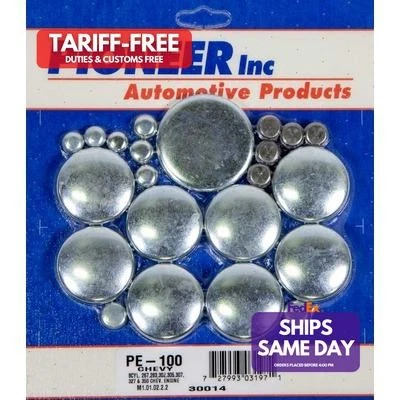Pioneer PE-100, Kit Zinc Steel / Brass 350 Chevy Freeze Plug Kit Performance Par - Image 1 of 4