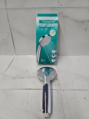 Chuveiro Hansgrohe Croma Vario 100 Ecosmart cromado 100mm x 199mm - Imagem 1 de 4