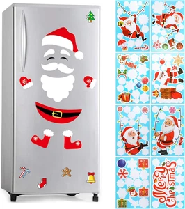 Weihnachtsmann Kühlschrankmagnet Kühlschrank-Aufkleber, Weihnachtsdeko-Fenster Sc - Bild 1 von 12
