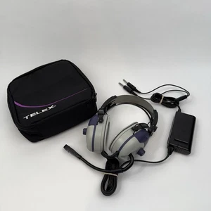Telex Stratus 50-D ANR Noise Canceling Pilot Headset GA Dual Plug + Case - Picture 1 of 9