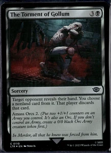 The Torment Of Gollum In Foil! NM-Mint Magic The Gathering - Picture 1 of 1