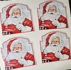 Vintage Bhp Vinyl Placemats Christmas Santa Claus Set Of 4