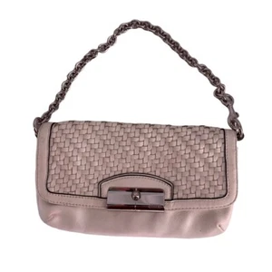 Coach Clutch aus geflochtenem Leder mit abnehmbarer Kette - Bild 1 von 7