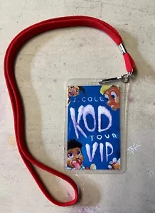 J Cole Gedenk VIP Pass KOD Tour mit Schlüsselband - Bild 1 von 2