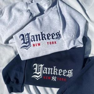Personalizada MLB Béisbol Antiguo Inglés Bordado Cuello Redondo Sudadera con Capucha Camiseta - Imagen 1 de 8