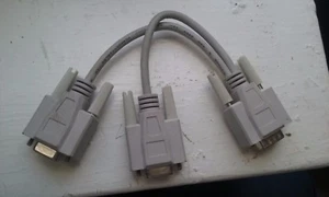 0.5ft 1 x VGA Male to 2 x VGA Female Splitter Monitor Cable - Picture 1 of 1