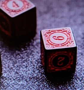 10pcs Polyhedral Dice, Square Edged Numbers 6 Sided Dice Red AWESOME!!!!! NEW - Picture 1 of 1
