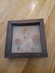 Vintage Shadow Box Frame Display Box DIY Dry Flower Photo Frame 6 7/8" Square - Picture 1 of 2
