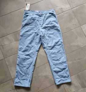 Carhartt WIP Double Knee pants L 34 32 Piscine Blue Light Sky Baby - Picture 1 of 10