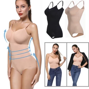 Women Seamless Full Body Shaper Firm Tummy Control Post Surgery Bodysuit Girdle - Picture 1 of 24