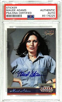 2008 Donruss Private Signings MAUD ADAMS Octopussy Signed Card PSA/DNA Slabbed - Image 1 of 3