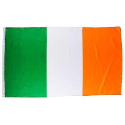 IRISH FLAG 3 X 5 FOOT IRELAND EIRE INDOOR OUTDOOR GROMMETS FREE SHIPPING  - Image 1 of 3