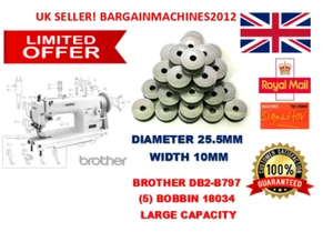 BROTHER DB2-B797 WALKING FOOT LARGE ( 5 ) BOBBIN INDUSTRIAL SEWING MACHINE PART - Picture 1 of 9