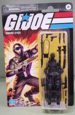 G.I. Joe Snake Eyes Retro Collection 3.75" Walmart Exclusive Figure: New, Sealed - Image 1 of 2