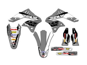 2006-2008 KX 250 F 13 FLY Grey Senge Graphics Kit Compatible with Kawasaki - Imagen 1 de 10