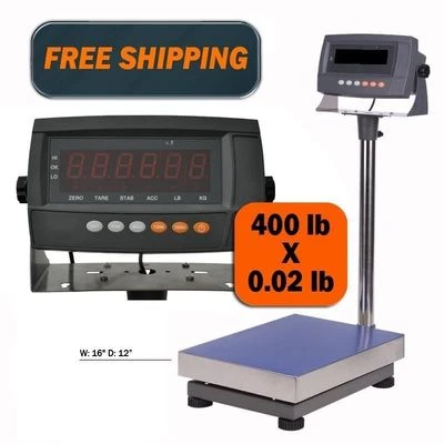 440 LB Digital Shipping Scale Industrial Bench Floor Postal Animal Personal - Image 1 of 3