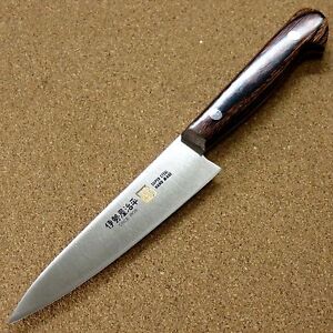 Japanese SETO ISEYA-E Kitchen Petty Utility Knife 4.7 inch Mahogany SEKI JAPAN