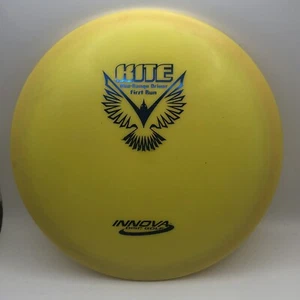 Innova First Run Kite. DX Plastic Blue Stamp 167g Yellow Mid Range Driver - Picture 1 of 4