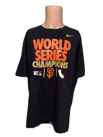 Mens NIKE San Francisco Giants World Series Champions Shirt Size 2XL Cover