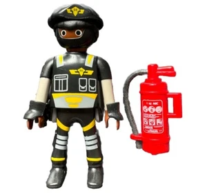 Playmobil Polizei Polizist SEK Spezialeinheit Feuerlöscher Pistole aus 9365 Neu - Bild 1 von 2