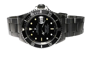 1989 Men's Rolex 16610 Submariner Black 41mm Stainless 7" Wrist 3135 - Picture 1 of 10