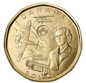 2023 $1 Honouring Elsie MacGill Non-Colourized - Picture 1 of 3