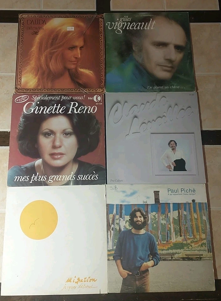 Lot of 6 vinyls records - titles in description - Pop / Chanson - Image 1 of 4