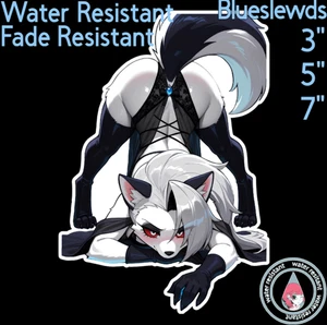 Hellava Boss Hellhound Loona 3" / 5" / 7" Lewd Anime Laptop Bottle Sticker - Picture 1 of 1